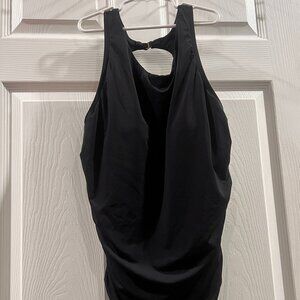 Jantzen Black One Piece Swimsuit Size 10 Tummy Control NWT MSRP $99